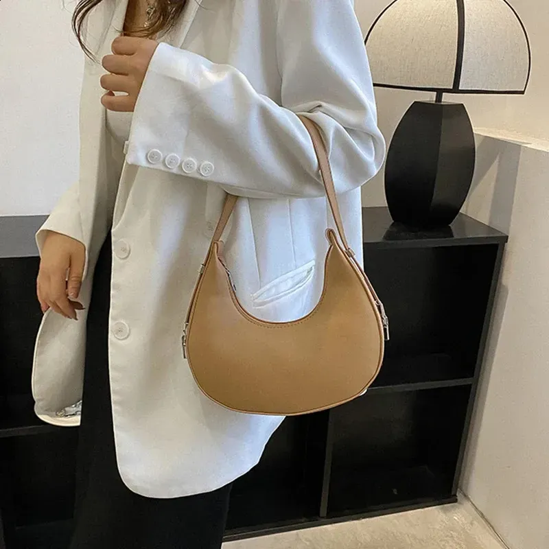 2025 New Fashion N PU Leather Hobo Shoulder Bag Women Small Clutch Handbag Purse Female Underarm Travel 240907_voghion.com
