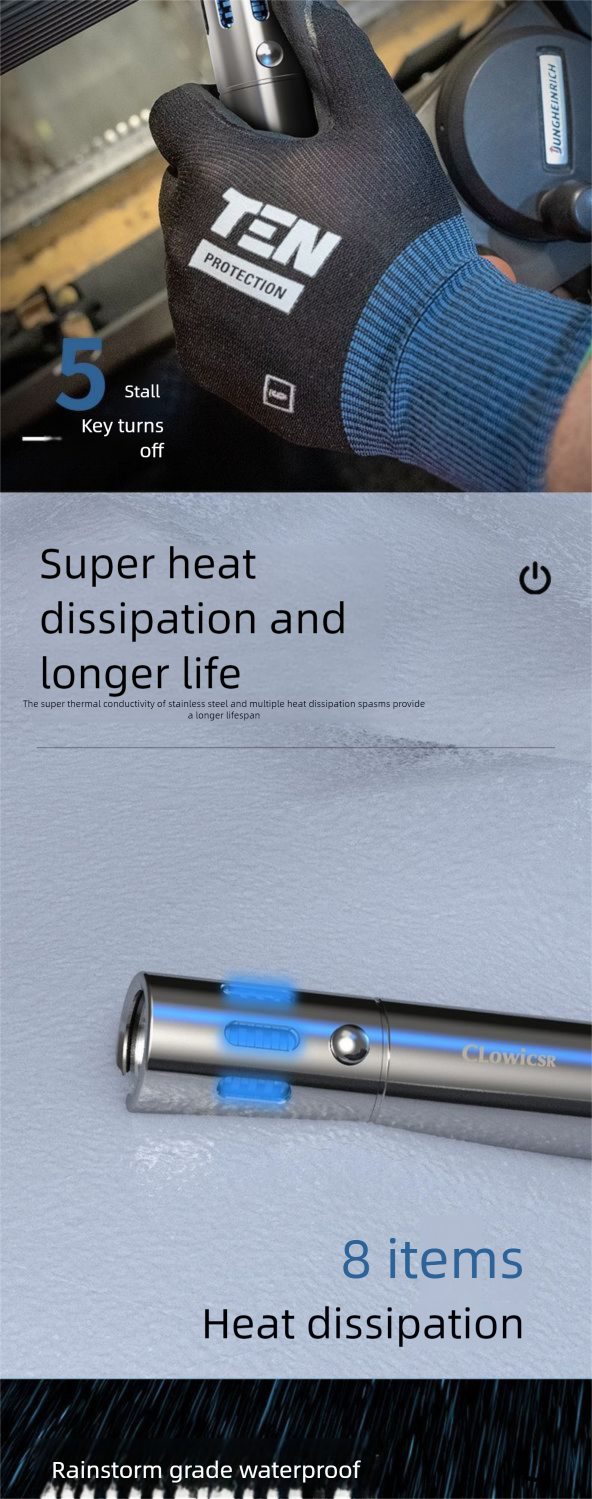 Neu Helligkeit Taschenlampe Outdoor Ultra Helle Lange Palette Wiederaufladbare Laser High Power Mini Tragbare Edelstahl_voghion.com