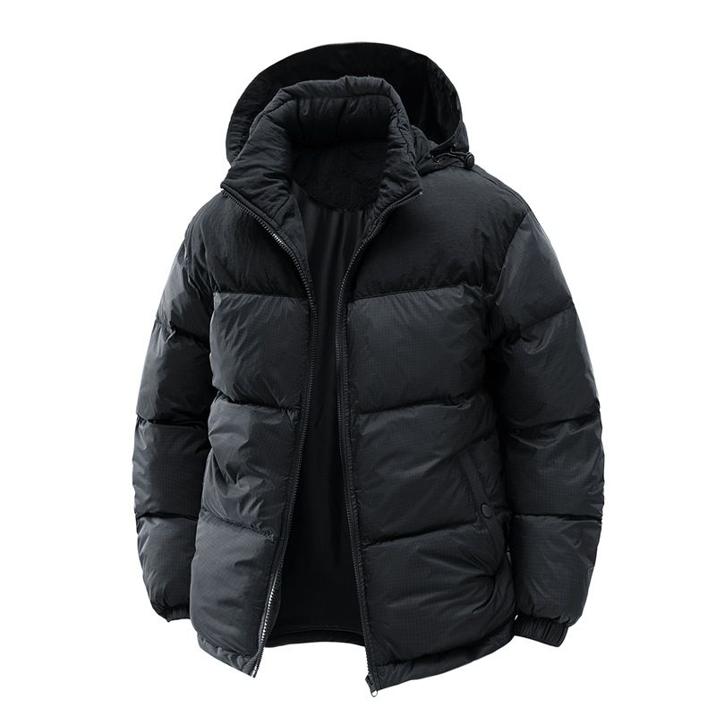 Removable Hooded Padded Jacket Men's And Women's Padded Jacket Loose Thickened Padded Jacket_voghion.com
