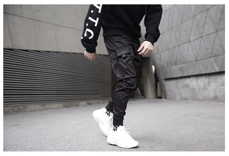 C Monos de paracaidista tácticos funcionales de marca de moda para hombre, pantalones holgados informales de tendencia nacional_voghion.com