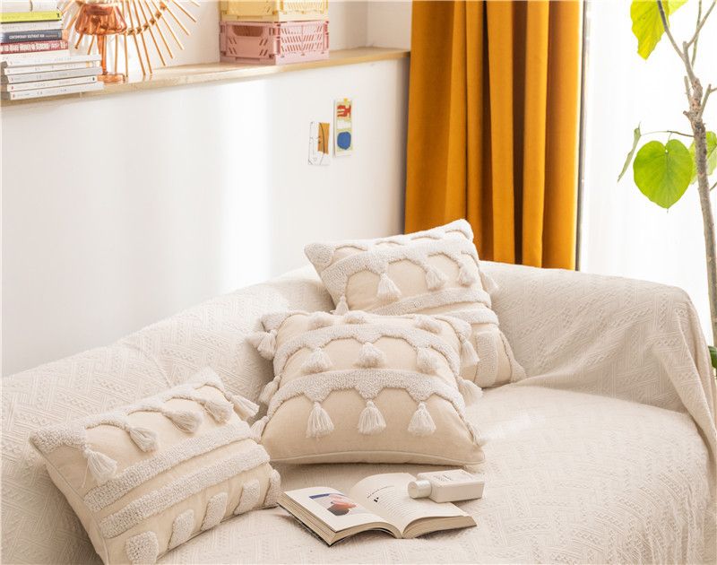 Copricuscino per divano con ricamo geometrico in velluto tridimensionale in stile nordico, decorazione per la casa, federa con ricamo trapuntato_voghion.com
