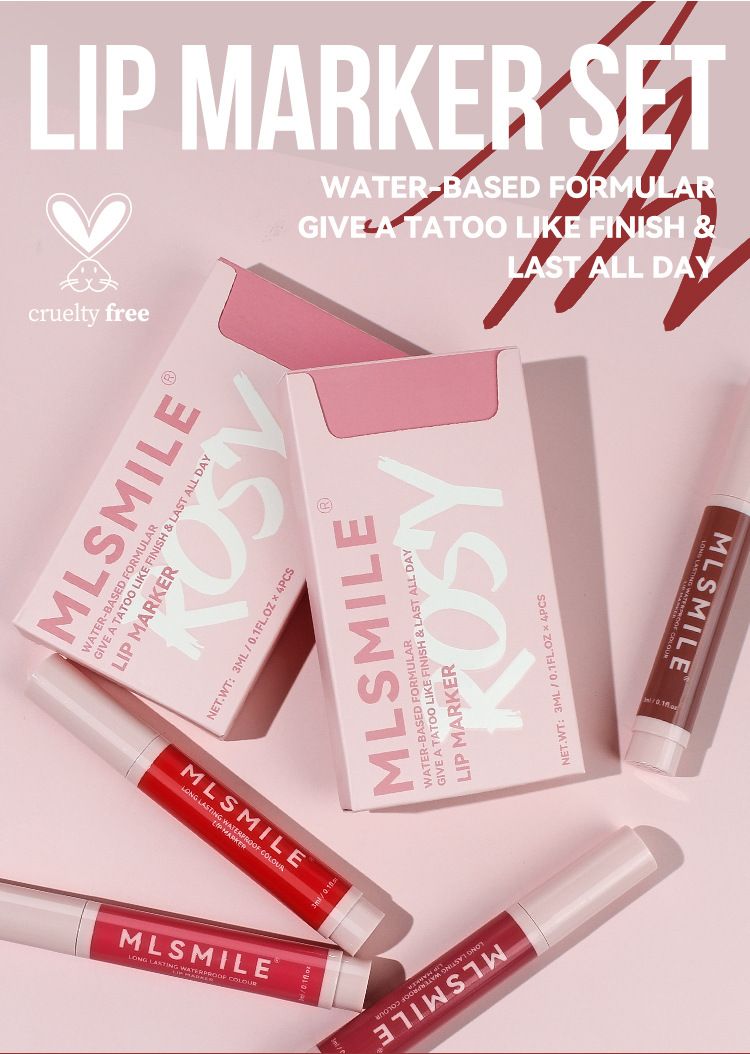 Marker Liquid Lipstick Set Matte Non-Stick Cup Gloss Easy To Apply Liner Lip Glaze_voghion.com