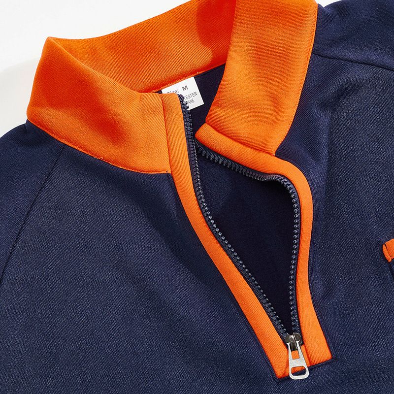 Herren-Sweatshirt mit Reißverschluss und Fleecefutter – Schwere Polyestermischung mit Stehkragen und Patch-Design (S-XXXL) – Lässiger Winterpullover mit entspannter Passform_voghion.com