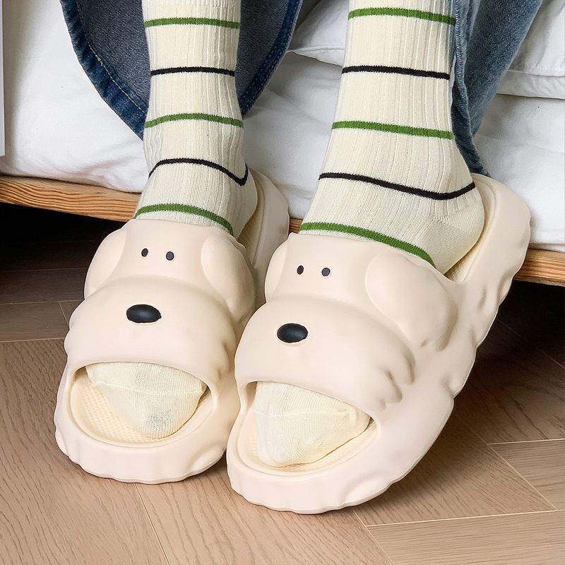 Cani carini da donna, indossano una sensazione super morbida, pantofole estive comode, alla moda e versatili_voghion.com
