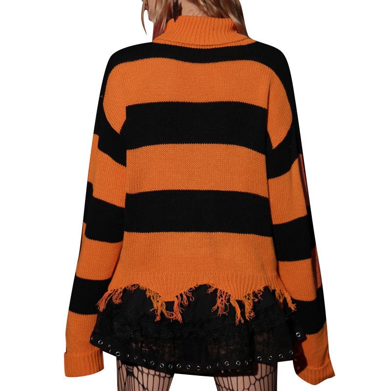 Solid Color Sexy Short Knitted Sweater One-word Collar Off-the-shoulder Knitted Sweater_voghion.com