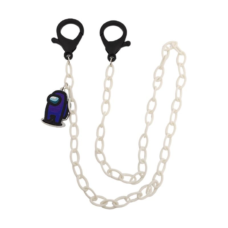 Korean Version Acrylic Children's Space Werewolf Mask Color-Block Neck Strap Glasses Chain Anti-Lost Lanyard_voghion.com