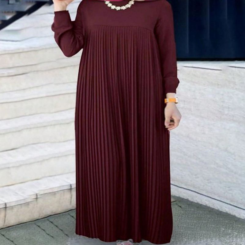 Muslim 2025 New Dress Women's Clothing Finale Long Skirt Elegant And Fashionable_voghion.com
