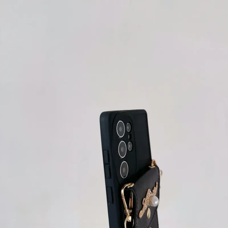 Mīksts, plecu vērts maciņš ar karšu turētāju, tālruņa maciņš Samsung S25 Ultra S24 S23 S21 FE S22 Plus A06 A16 A56 A36 A55 A35 A25 A15 vāciņam_voghion.com
