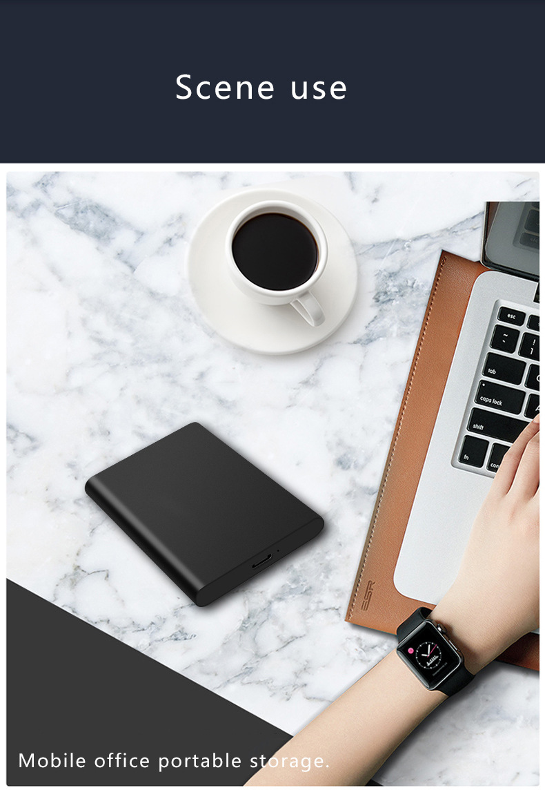 500G Multifunctional Solid-state Mobile Hard Drive, High-speed External Connection To Mobile Phones, Computers, Expandable USB Drives_voghion.com