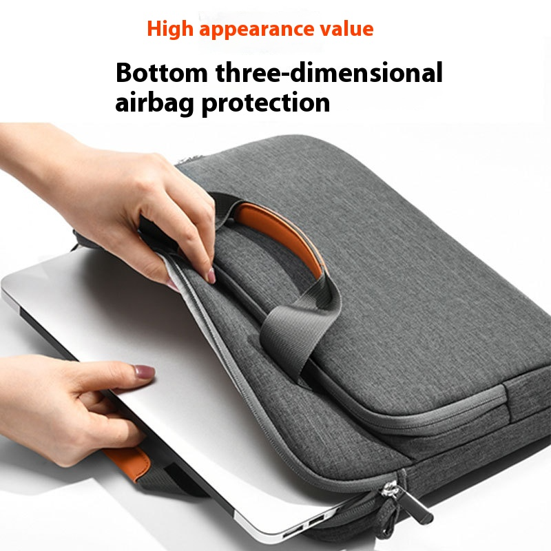 Elegante bolso multifuncional para portátil: gran capacidad, tejido impermeable y protección total._voghion.com