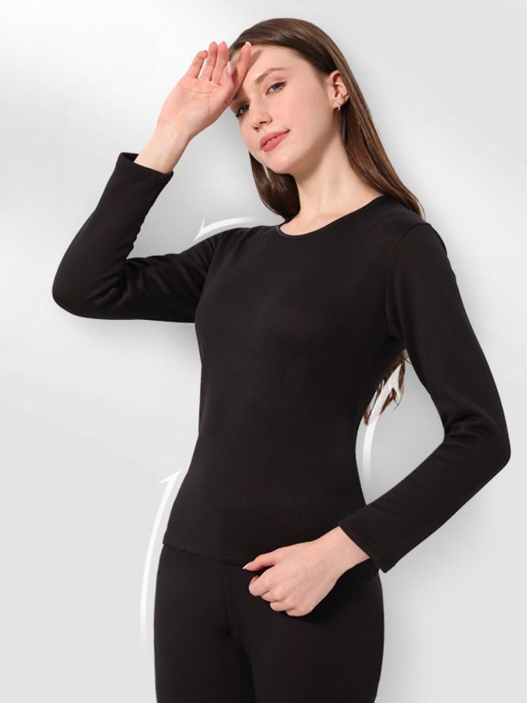 K Golden Fluff Warm Round Neck Sweater With Thickening For Women Plus Size Autumn Clothes_voghion.com