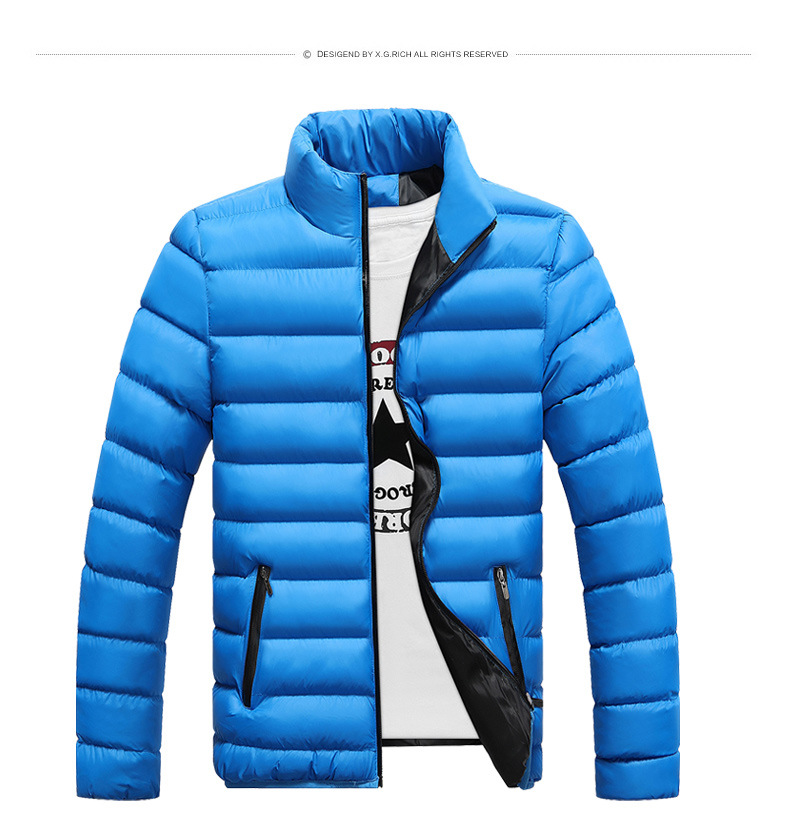 Ropa para hombre, chaqueta de algodón gruesa con cuello alto de invierno para hombre, chaqueta de algodón holgada informal para jóvenes, fábrica Xingshang, venta al por mayor_voghion.com