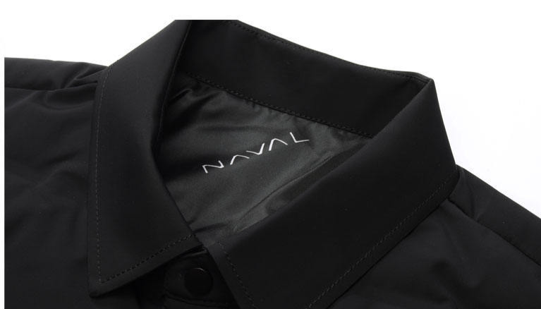 Men's Clothing High end Coat jacket for middle aged and elderly thin short and warm lapel dad's winter shirt jacket_voghion.com