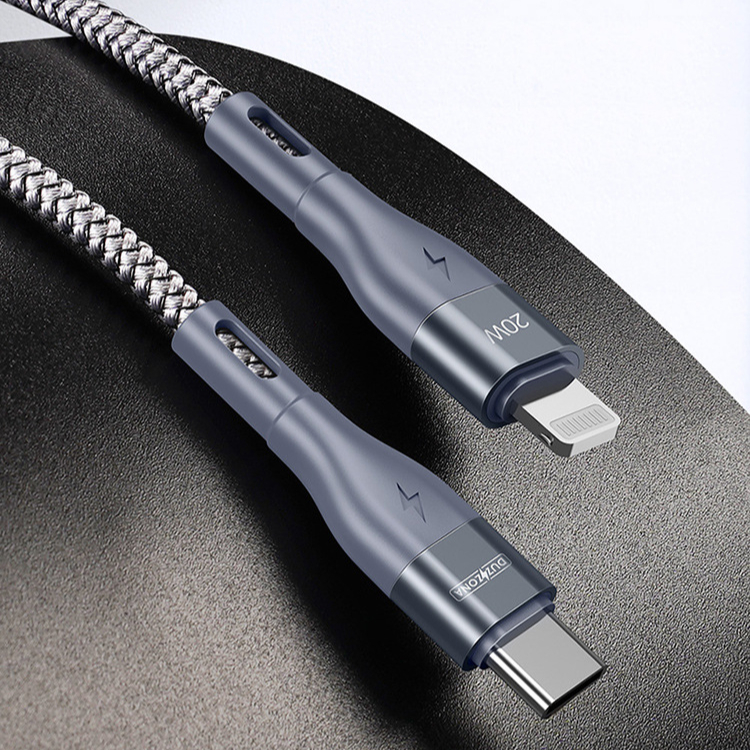 Nylon Braided PD20W Mobile Phone Fast Charging Cable Type-C Charging Cable For IPhone_voghion.com
