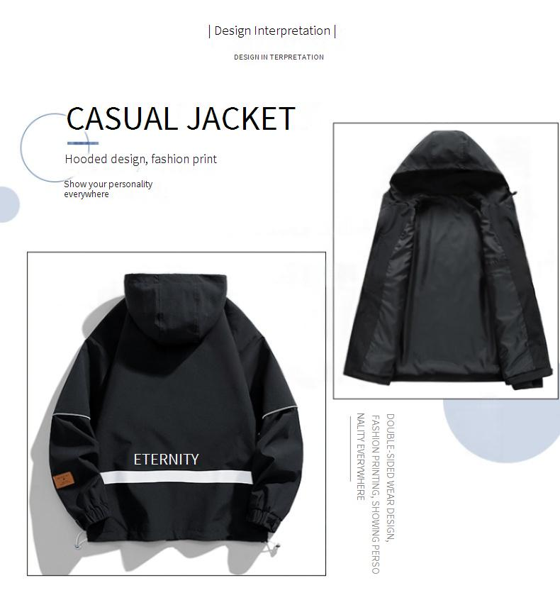 Herrenbekleidung Übergröße Arbeitsjacke Lockere Kapuze Trendy Tops Mantel_voghion.com