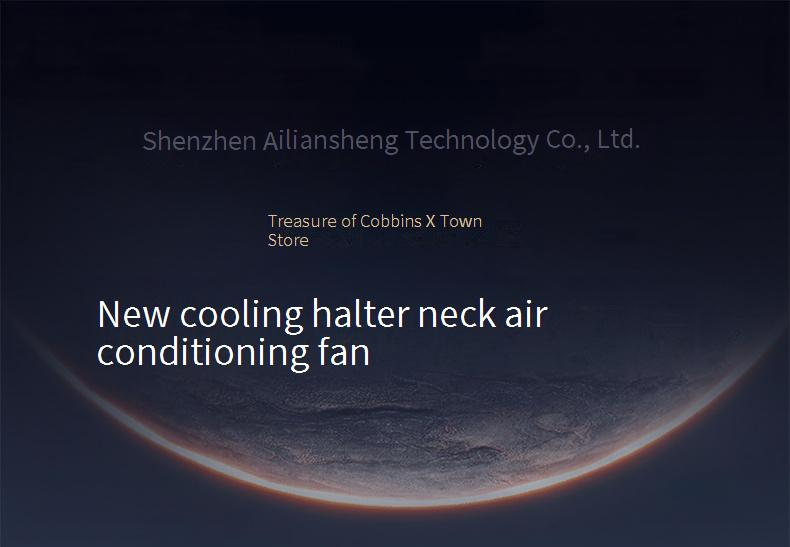 Neck Wearable Air Cooler - USB Rechargeable Bladeless Personal AC (Portable Cooling System 3 Speed Modes Ultra Quiet For Office/Travel)_voghion.com