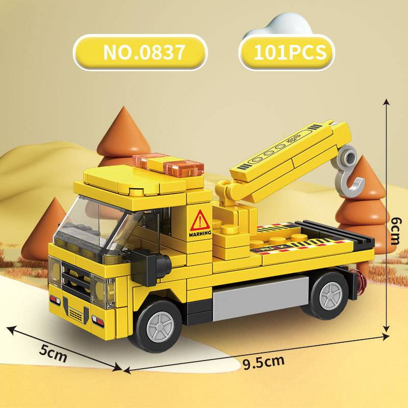 Compatible With Lego Toy Building Blocks City Transportation, Cartoon Car Assembly Engineering Car Toys Male Puzzle Model Building Blocks_voghion.com