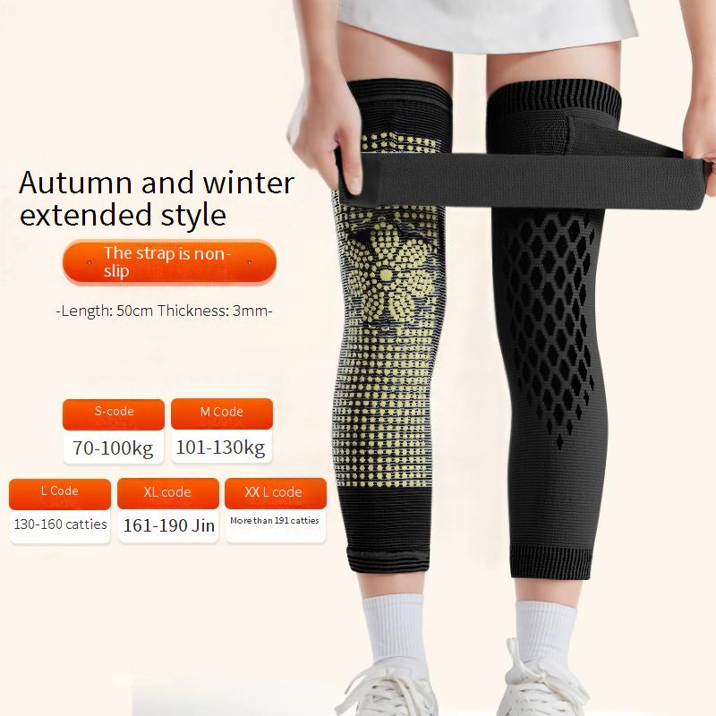 Ginocchiera elastica premium con cinghie regolabili e terapia con artemisia - Supporto per corsa, ciclismo, escursionismo e sollievo dal dolore articolare - Design unisex_voghion.com