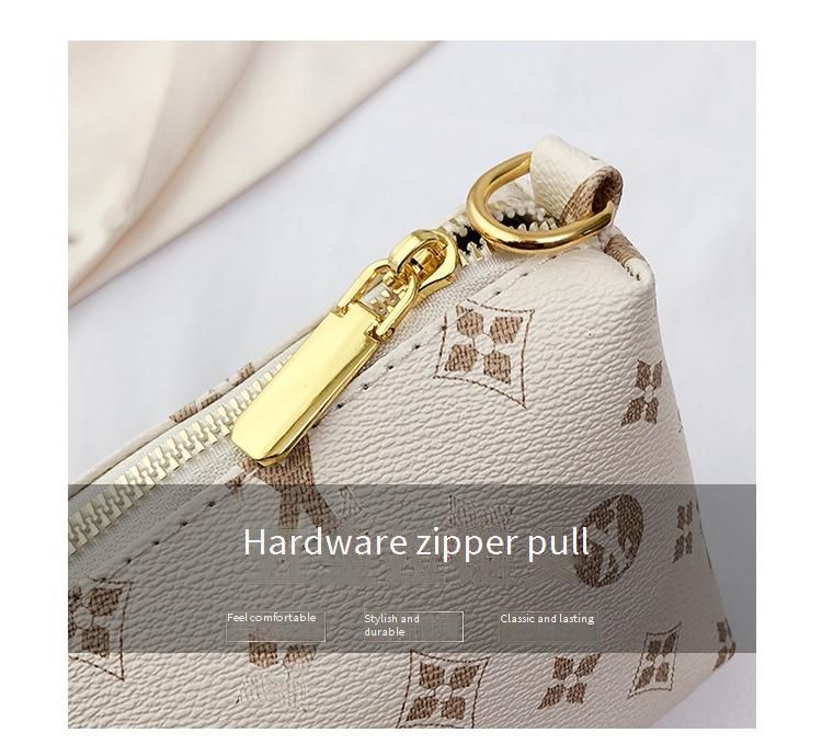 Bolsa balde estampada moderna para mulheres - Bolsa de ombro versátil e transversal com bolsa removível, acessório estiloso para o dia a dia_voghion.com