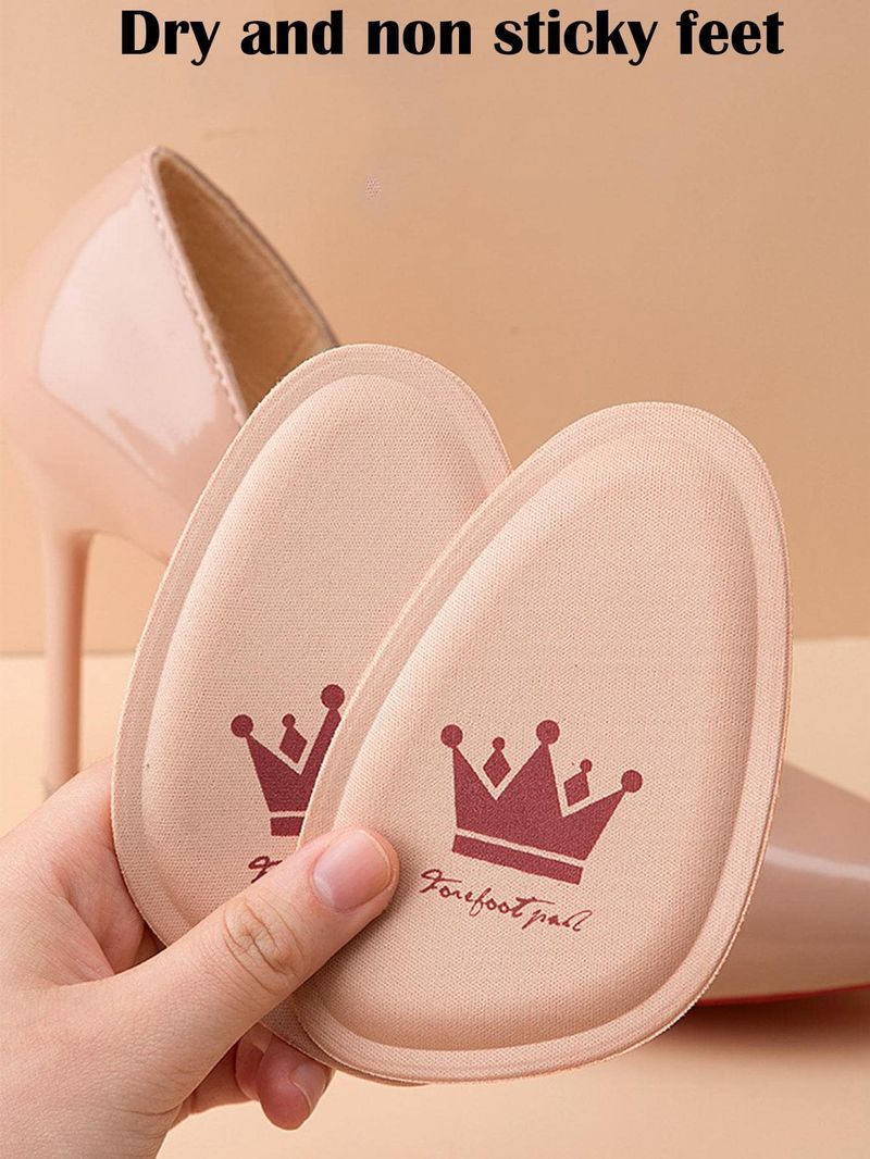 1/2 pares antepé feminino salto alto antiderrapante alívio da dor inserção meia palmilhas almofada frontal cuidados com os pés palmilhas_voghion.com