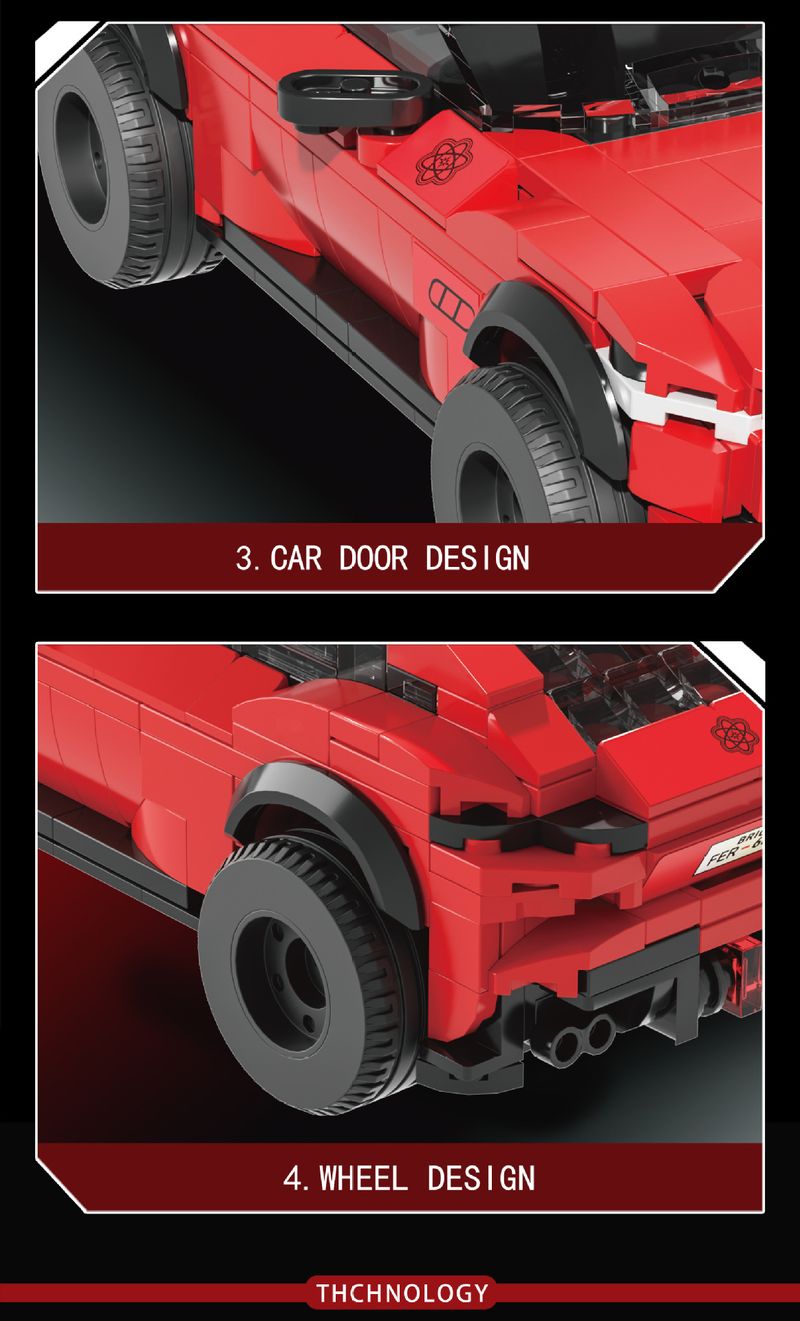 Modellismo, blocchi di costruzione per auto a otto griglie, puzzle per camion, assemblaggio di auto della polizia, ornamenti, modello di auto da corsa, autocarro con cassone ribaltabile, giocattolo_voghion.com