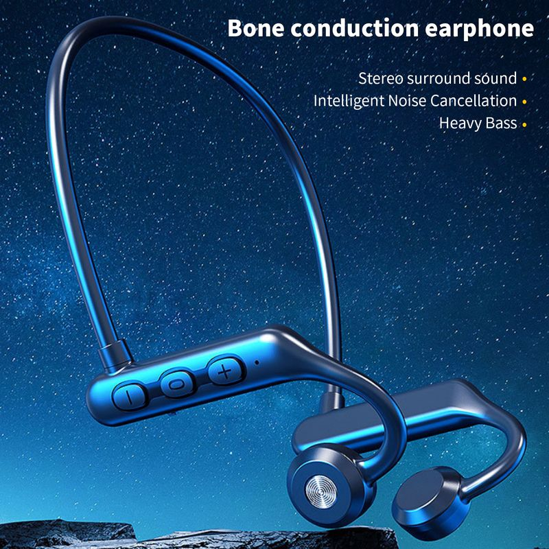 Auricolare Conduzione aerea Bluetooth 5.3 Subwoofer Riduzione intelligente del rumore Surround stereo IPX5 Wireless impermeabile_voghion.com