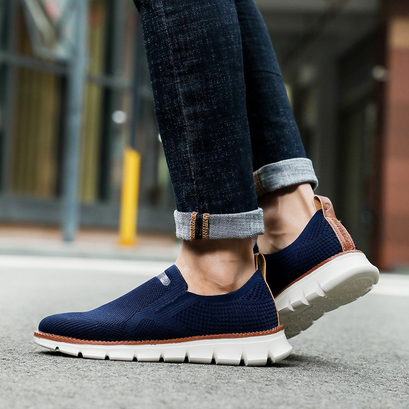 Scarpe da corsa da uomo Scarpe da passeggio Scarpe da ginnastica Tessuto di tela Supporto per l'arco plantare Scarpe da ginnastica comode e traspiranti_voghion.com