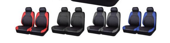 Car seat cover single line quilted bracket leather pu leather_voghion.com