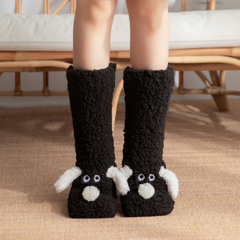 Boden Erwachsene Schlaf Winter Schnee Hause Entbindung Bein Abdeckungen, Teppich Hausschuhe Socken, Kinder Socken_voghion.com