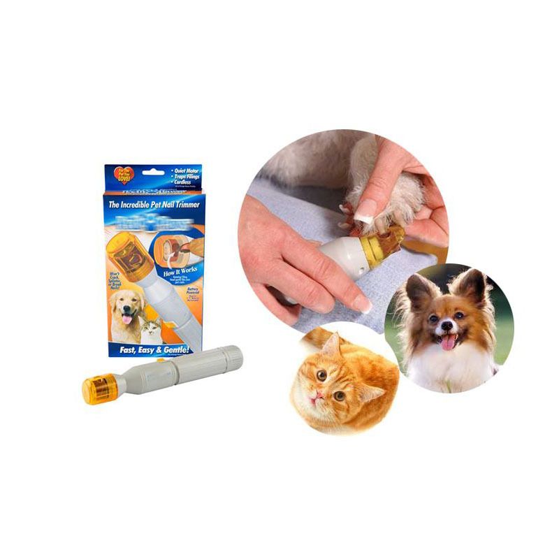 Haustier Hund Katze Grinder Clipper Elektrische Datei Automatische Nagel Trimmer_voghion.com