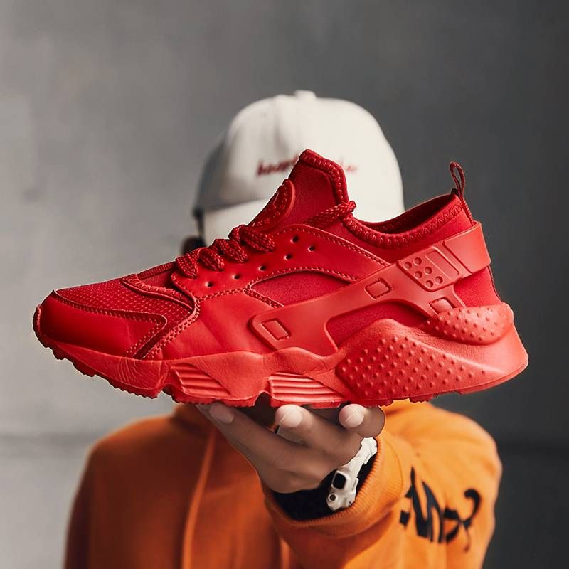 Designer Air Huarache Sneaker In Red Trainers Run Low Triple Outdoor Men Women Running Shoes Athletic_voghion.com