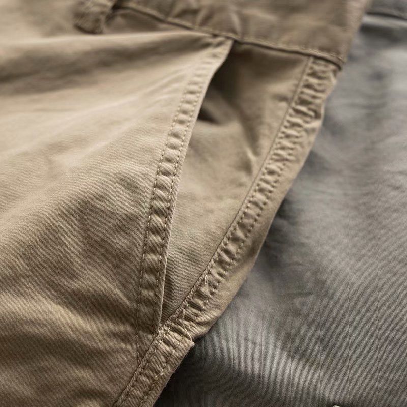 Herbst Multi Pocket Herren Kleine Gerade Bein Atmosphärische Arbeitskleidung Dreidimensionale Modische Freizeithose,_voghion.com