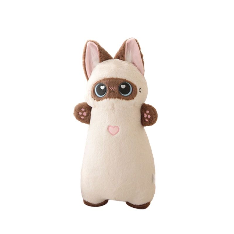 Peluche simpatico gatto siamese blu arancione mucca e maialino moccioso stili disponibili_voghion.com