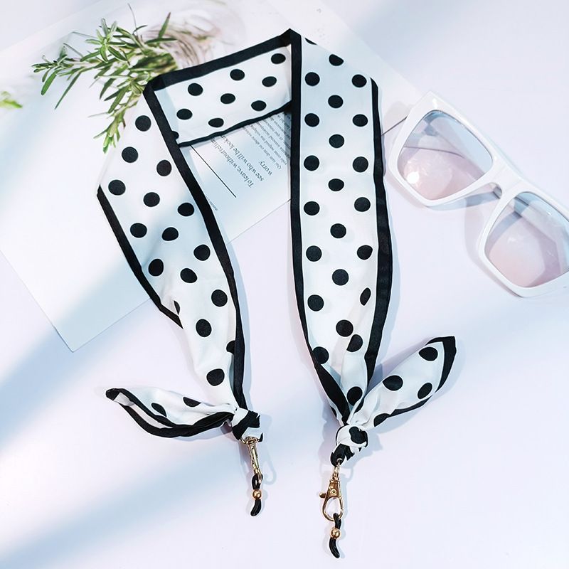 Silk Scarf High-End Hanging Glasses Strap Anti-Lost Mask Chain_voghion.com