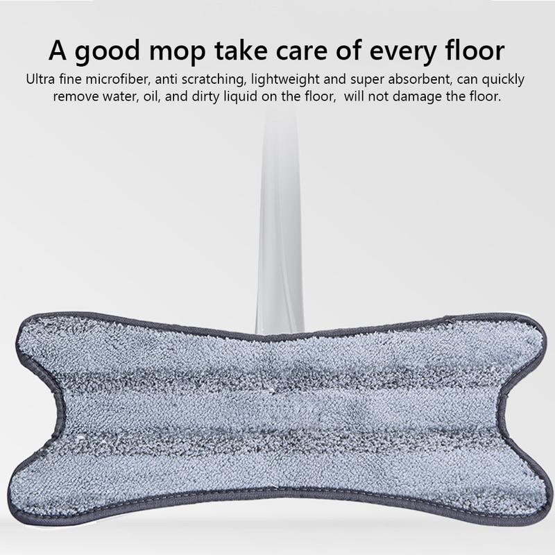Microfiber Washable X-type Butterfly-shaped Cleaning Tools Mop Rag Smudge Removal Mops Pads Replacement Flat Cleaning Cloth_voghion.com
