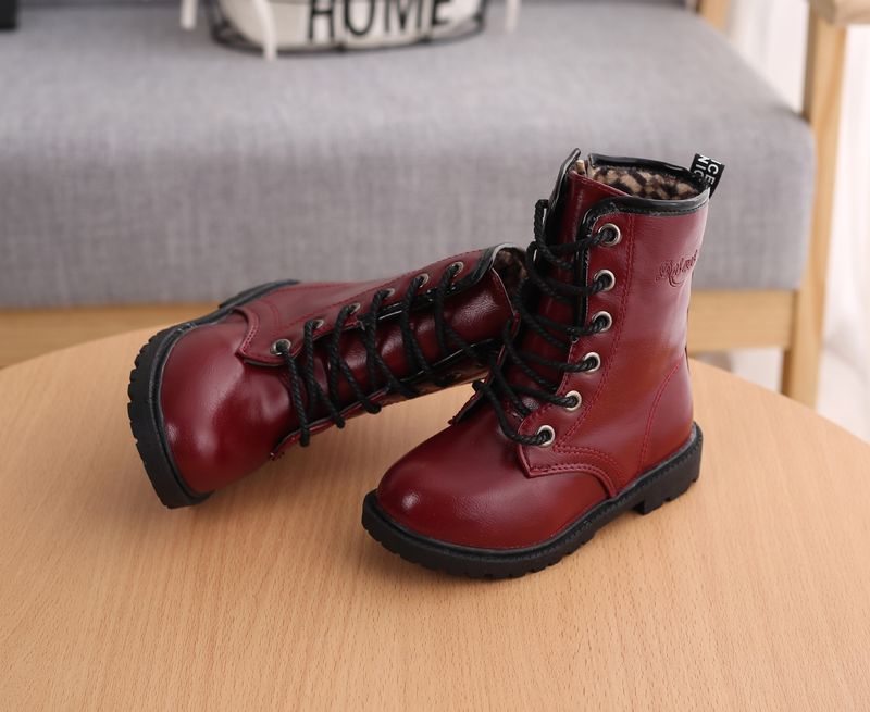 Baby Leder Boot Winter Baumwolle Kinder Kinder Schuh Mädchen Mode Stiefel für Jungen atos Niña 어그_voghion.com