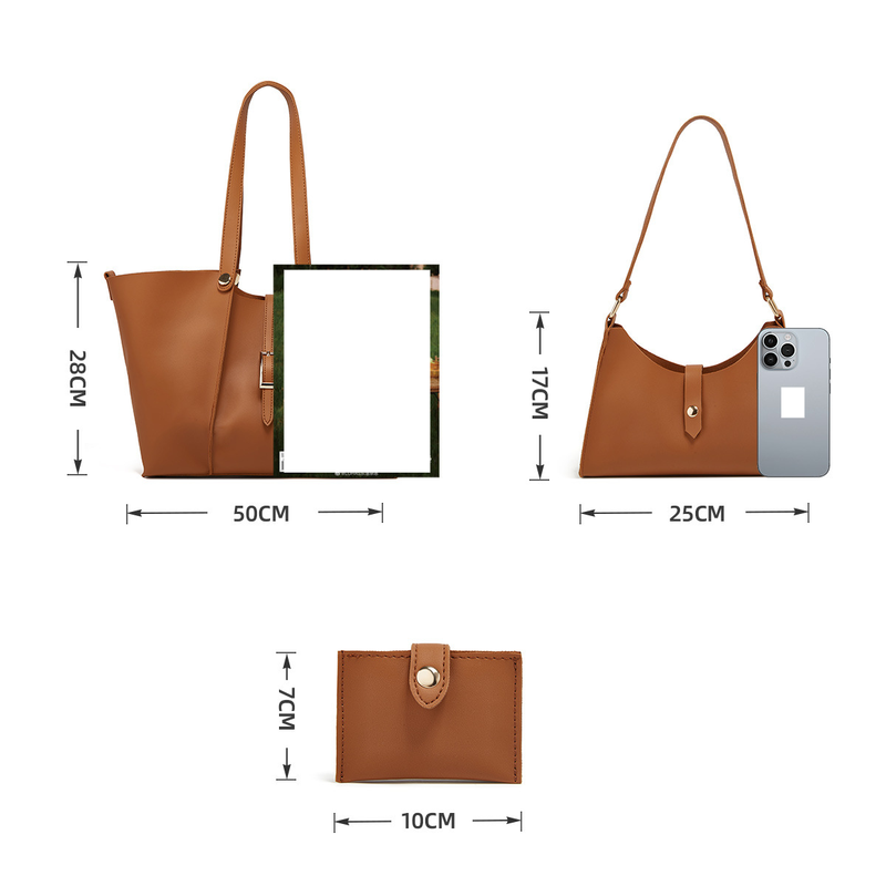 Handbag Set For Women Trend Tote Bun Mother Bag Multi-functional Combination Bag Single Shoulder Crossbody Bag_voghion.com
