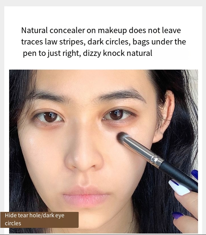 GECOMO Concealer-Pinsel, Einzelpackung, 270 Concealer-Pinsel, Finger-Concealer-Konturpinsel, weiches Haar, Make-up-Pinsel-Werkzeug_voghion.com