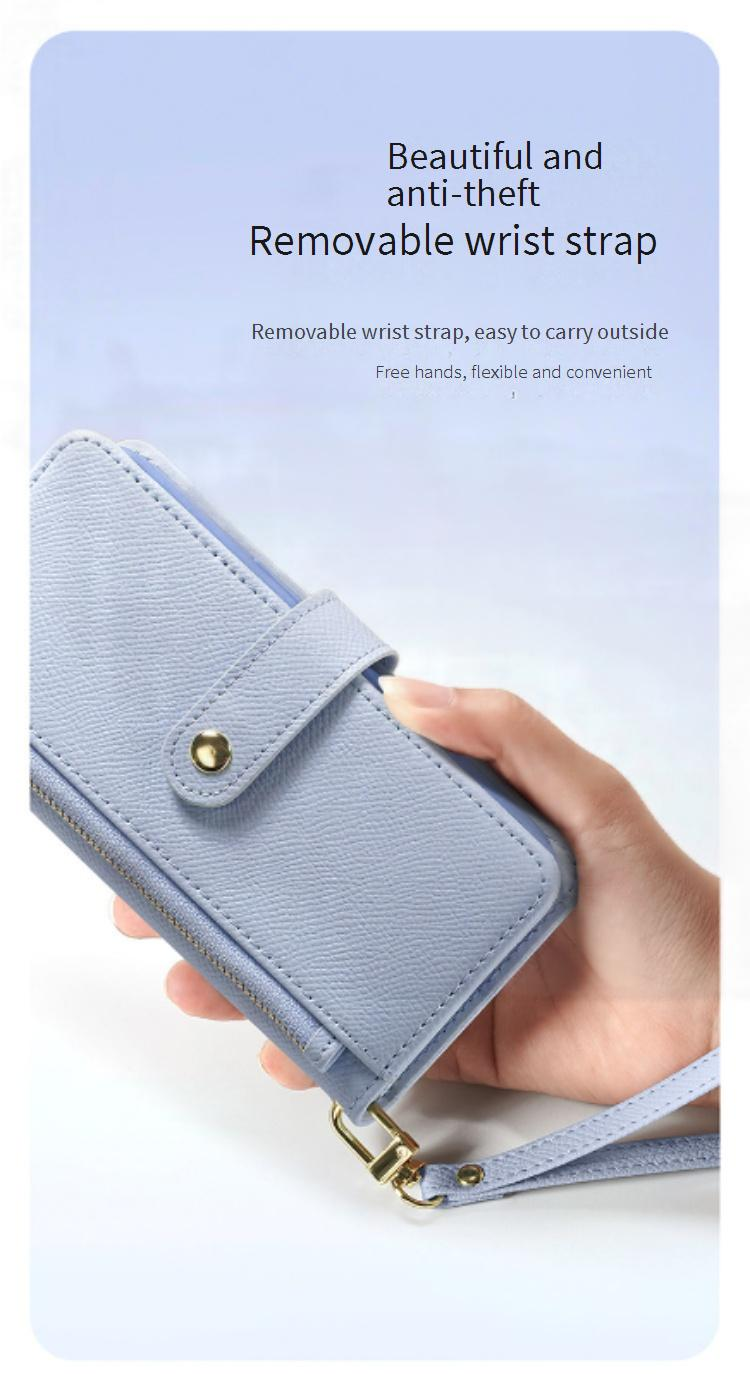 Cases & Holders Suitable For IPhone16promax Genuine Leather Mobile Phone Case Card Slot Magnetic Suction 15 Messenger Bag Leather Case_voghion.com