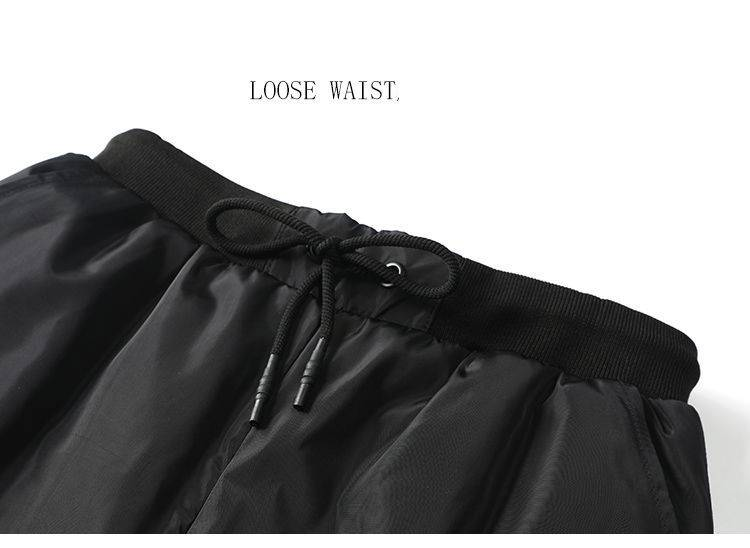 Men's Clothing Thermal Down Pants – 90% White Duck Feather Filled, High Waist Loose Fit, Windproof & Ultra Warm For Elderly (Black/Navy, Sizes M-4XL)_voghion.com