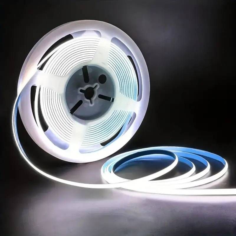 5V USB COB LED Strip Light With Touch Control, 252 LEDs/Meter, Adjustable Brightness For TV Backlight, Living Room & Bedroom Decoration_voghion.com