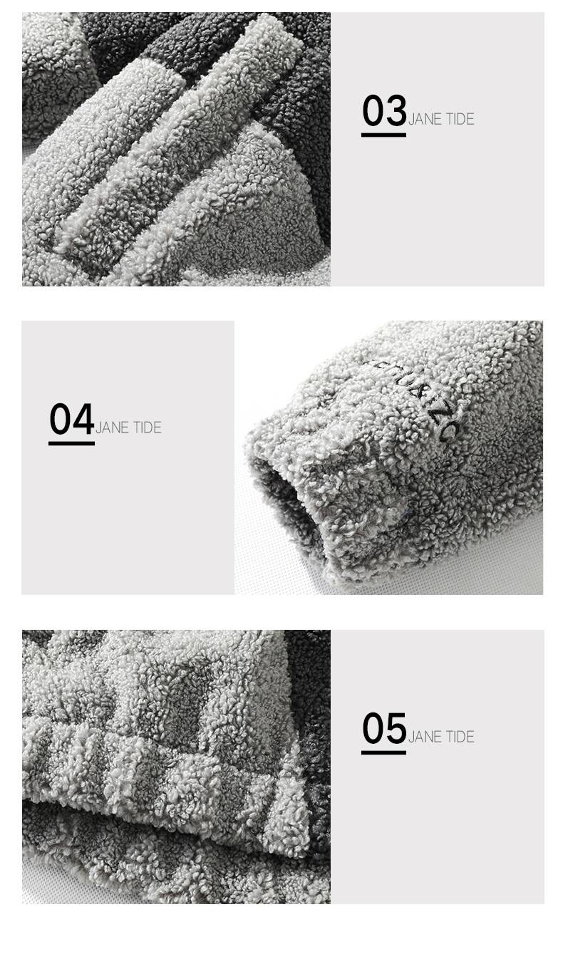 Giacca foderata in pile da uomo - Collo in morbido sherpa, cappotto invernale più spesso, design a blocchi di colore, vestibilità slim, chiusura con cerniera, capospalla casual_voghion.com