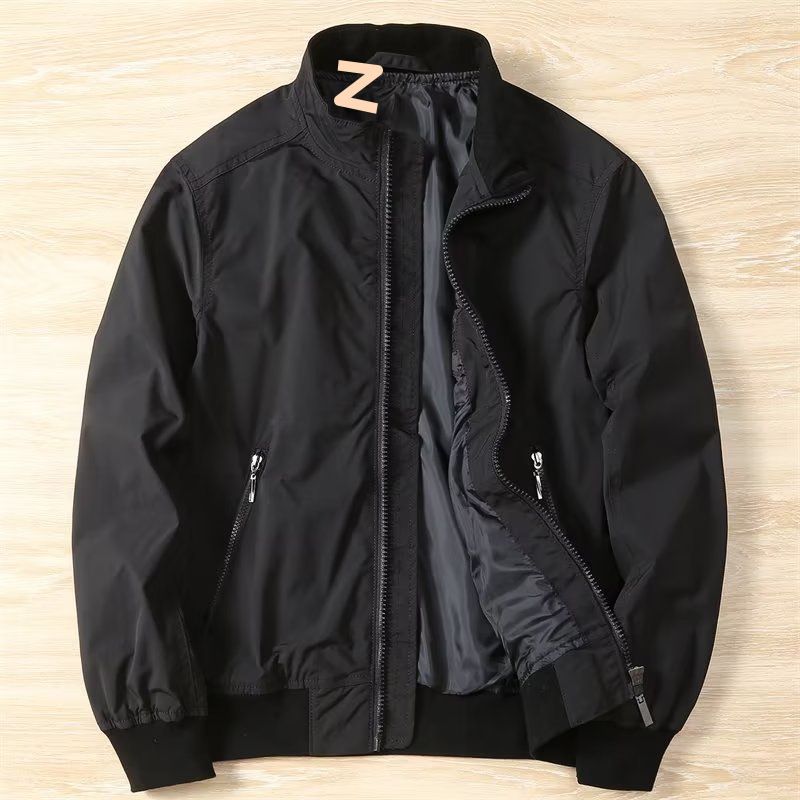 Nuova giacca leggera da uomo con colletto rialzato, casual e alla moda, semplice giacca a vento_voghion.com