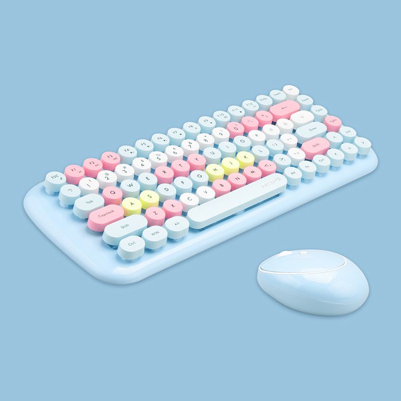 MOFII Candy Trådlöst 2.4G Tangentbord och Mus Set i Blandade Färger För Stationär Och Bärbar Dator_voghion.com