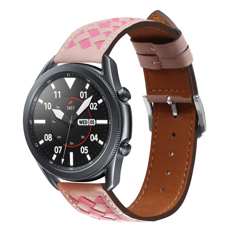 Suitable for Samsung Watch46mm Huami Huawei GT1/2 generation universal fitbit leather strap 22mm_voghion.com