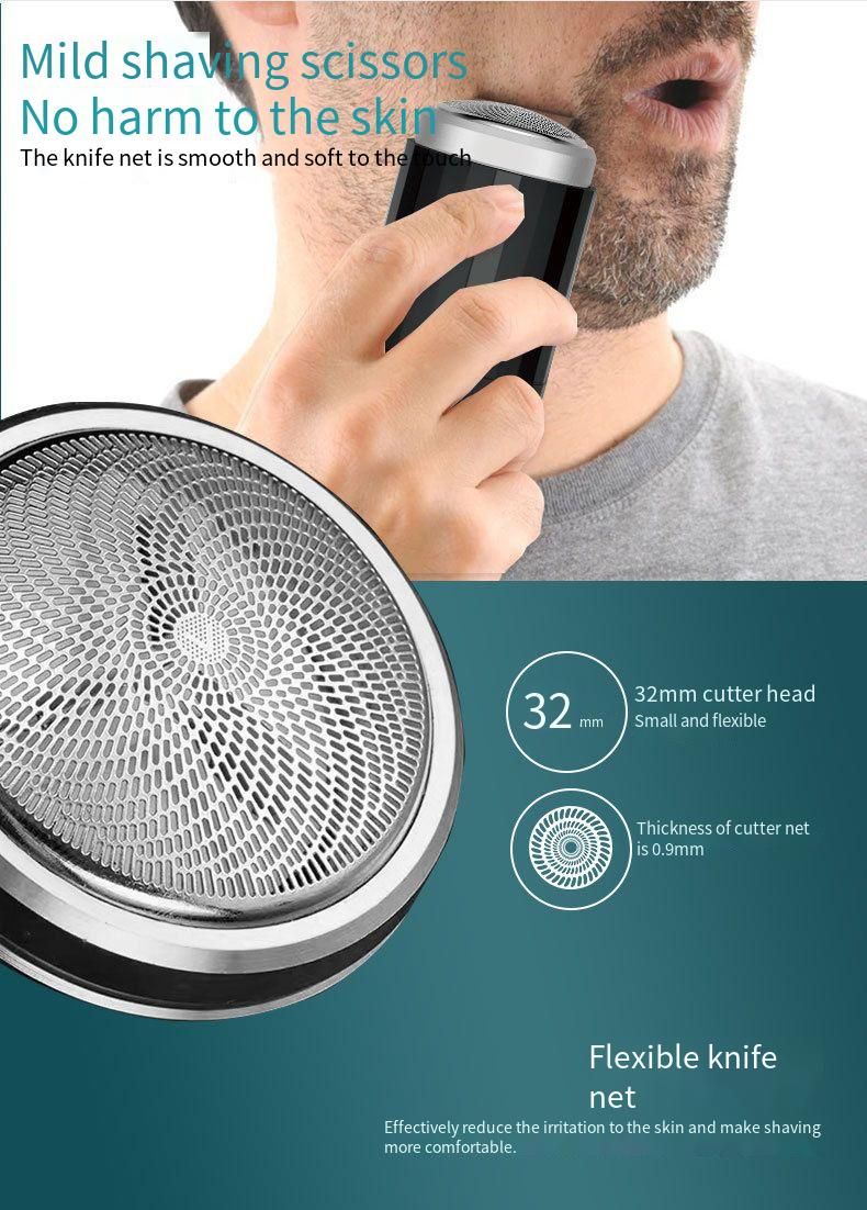 New Electric Mini Shaver For Men, Rechargeable Razor, Washable, Travel, Car Portable Beard Trimmer_voghion.com