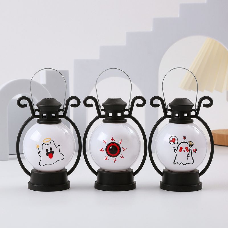 Linterna LED de calabaza para Halloween: decoración fantasmal portátil con luz de vela sin llama para fiestas y decoración del hogar._voghion.com