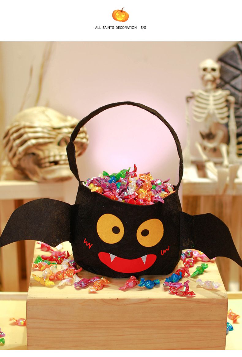 Halloween-Süßes-oder-Saures-Taschen – wiederverwendbare Kürbis-Süßigkeitenkörbe aus Vliesstoff für Partygeschenke für Kinder und Erwachsene, Halloween-Dekorationen (mehrere Stile)_voghion.com