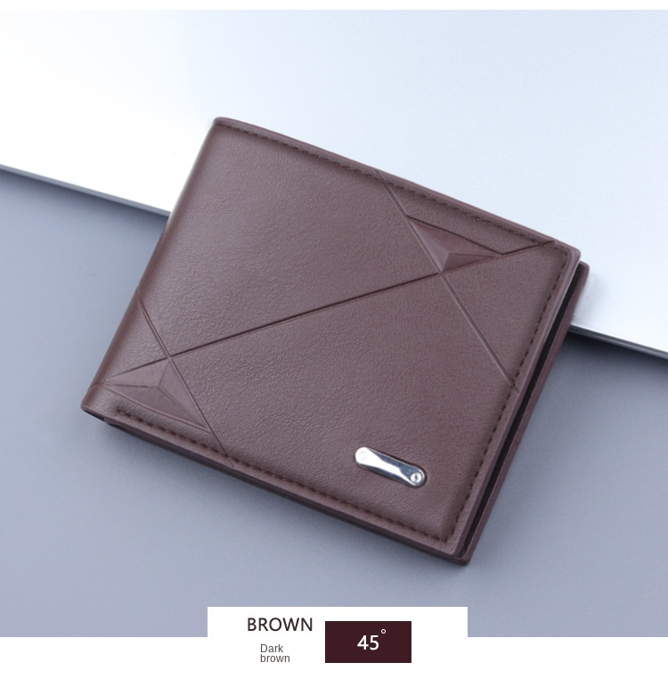Cartera corta, cartera para tarjetas, cartera todo en uno para hombre, cartera para hombre, clip corto plegable, gran capacidad para hombre, nuevos modelos_voghion.com