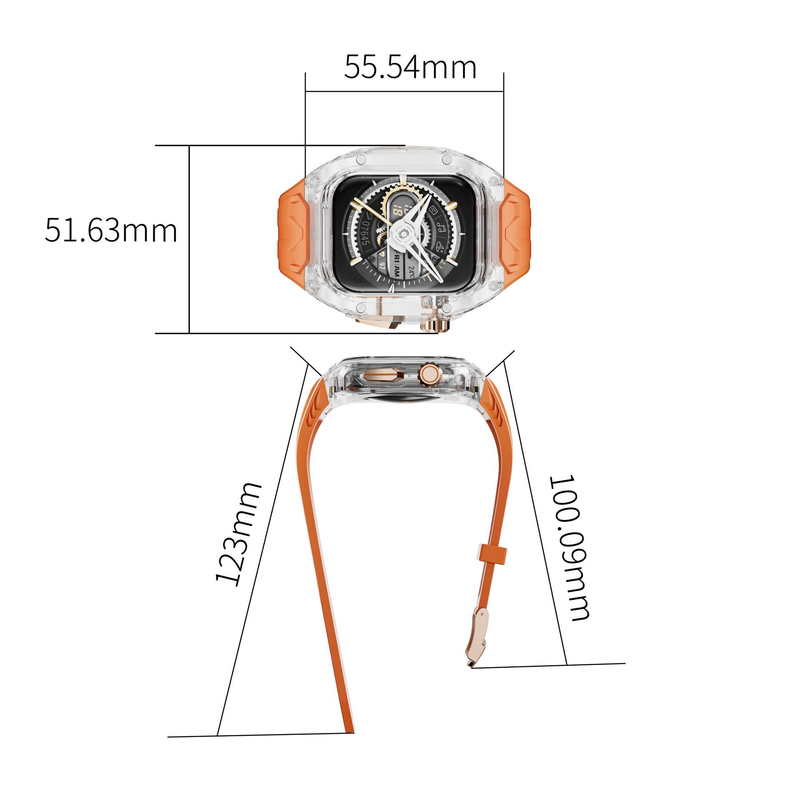 Pro Apple Watch 789 Generation Rambo Modified Richard Wind průhledný řemínek Apple Strap_voghion.com